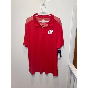University of Wisconsin Mens Active Polo.‎ Size 2XL